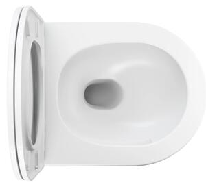 OMNIRES OTTAWASPXMWBM - Závěsné WC s prkénkem SoftClose OTTAWA keramika/bílá