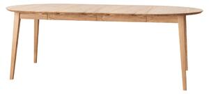 Rozkládací stůl Orbetello 90 až 190 cm, kulatý-oválný, Dub, masiv