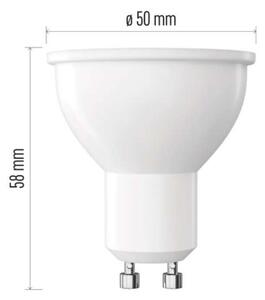 EMOS LED žárovka Classic MR16 / GU10 / 7 W (60 W) / 800 lm / teplá bílá / stmívatelná