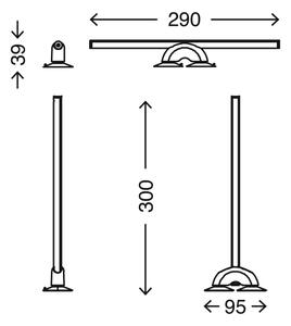 Briloner 2007-019 - LED Stmívatelné osvětlení zrcadla LED/7W/230V 2700-6500K