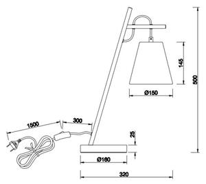 Trio - Stolní lampa ANDREUS 1xE14/40W/230V