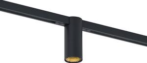 Moderní bodové svítidlo černé pro 1fázový kolejnicový systém GU10 35mm - Slimline Nubee Honey