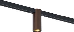 Moderní bodové svítidlo tmavě bronzové pro kolejnicový systém 1fázový GU10 35mm - Slimline Nubee Honey