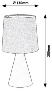 Rabalux - Stolní lampa 1xE14/40W/230V šedá