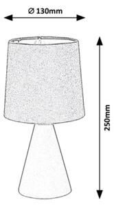 Rabalux - Stolní lampa 1xE14/40W/230V béžová