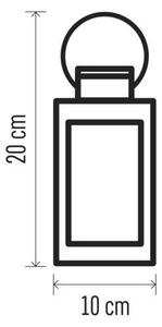 LED Vánoční dekorace LED/3xAAA černá