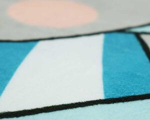 Dětský pěnový koberec MEDVÍDCI 120x160 cm - modrý