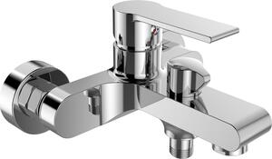 Mereo Vanová nástěnná baterie, Dita, 150 mm, bez příslušenství, chrom CBE90104D