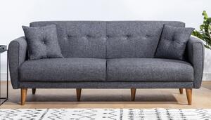 Hanah Home 3-místná pohovka Aria 205 cm tmavě šedá