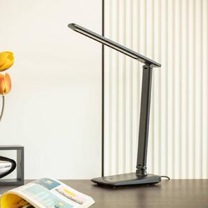 Lindby Leontina LED stolní lampa, černá, CCT