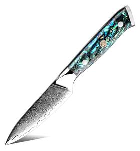 Loupací nůž z damaškové oceli SaKuRo Ocean Shell 8,9cm