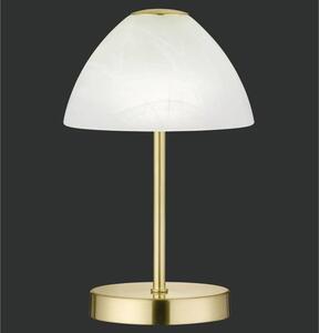 Stolní LED lampa TOUCH ME QUEEN mosaz/alabastrové sklo