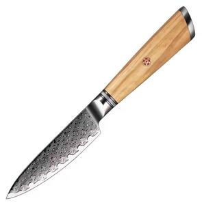 Loupací nůž z damaškové oceli SaKuRo Olive 10,2 cm