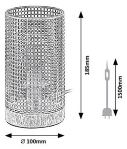 Rabalux 3180 - Stolní lampa BOOGIE 1xE14/25W/230V buk