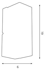 Nástěnné svítidlo WALL 1xGU10/8W/230V černá
