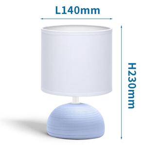 Aigostar - Stolní lampa 1xE14/40W/230V modrá/bílá