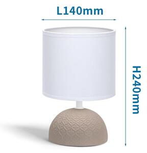 Aigostar - Stolní lampa 1xE14/40W/230V hnědá/bílá