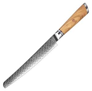 Kuchyňský nůž na pečivo z damaškové oceli SaKuRo Olive 20,3 cm