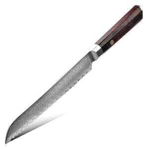 Nůž na pečivo z damaškové oceli SaKuRo Palisandr 20,3 cm