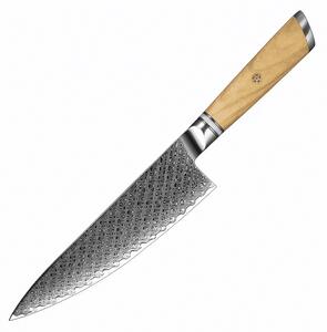 Japonský šéfkuchařský nůž z damaškové oceli SaKuRo Olive 20,3 cm