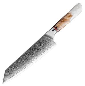 Kiritsuke nůž z damaškové oceli SaKuRo White Resin 20,3 cm