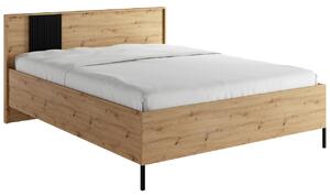 Postel Zulek 160, Barva: dub artisan / dub artisan + černá 5903211407635