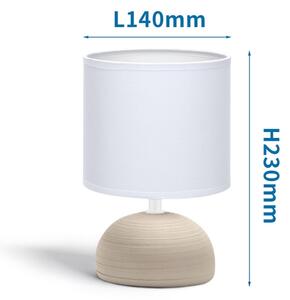 Aigostar - Stolní lampa 1xE14/40W/230V béžová/bílá