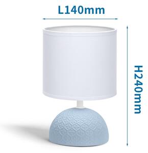 Aigostar - Stolní lampa 1xE14/40W/230V modrá/bílá