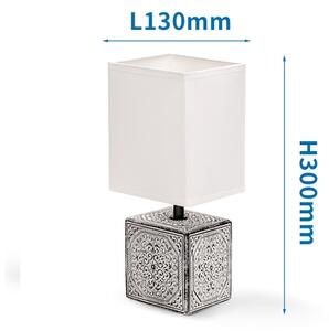 Aigostar - Stolní lampa 1xE14/40W/230V šedá/bílá