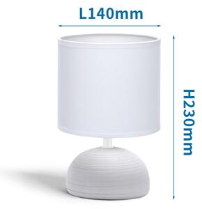 Aigostar - Stolní lampa 1xE14/40W/230V šedá/bílá