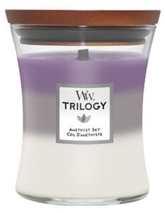 Vonná svíčka WoodWick - Trilogy Amethyst Sky 275 g