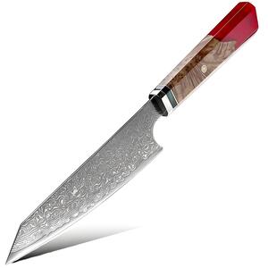 Víceúčelový nůž z damaškové oceli SaKuRo Red 16,5 cm