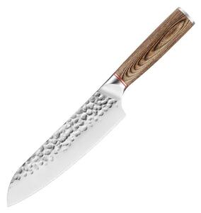 Japonský nůž santoku z nerezové oceli SaKuRo Pakka-B 17,8 cm