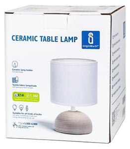 Aigostar - Stolní lampa 1xE14/40W/230V béžová/bílá