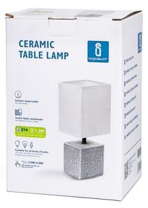 Aigostar - Stolní lampa 1xE14/40W/230V šedá/bílá