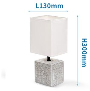 Aigostar - Stolní lampa 1xE14/40W/230V šedá/bílá