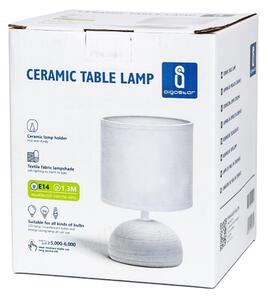 Aigostar - Stolní lampa 1xE14/40W/230V šedá/bílá