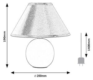 Rabalux 2145 - Stolní lampa ARIEL 1xE14/40W/230V