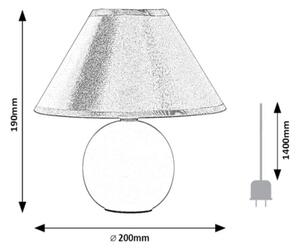 Rabalux 2146 - Stolní lampa ARIEL 1xE14/40W/230V
