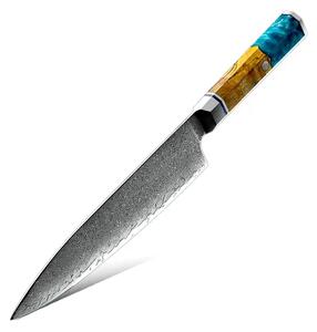 Šefkuchařský nůž z damaškové oceli SaKuRo Blue 19,8 cm