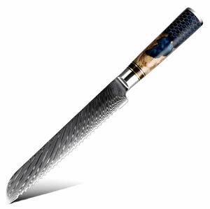 Nůž na pečivo z damaškové oceli SaKuRo Honey 20,3 cm