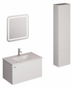 Koupelnová sestava s umyvadlem včetně umyvadlové baterie, vtoku a sifonu Naturel Ancona bílá KSETANCONA17