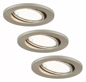 Briloner 7221-032 - SADA 3x LED Koupelnové svítidlo 1xGU10/3W/230V matný chrom