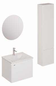 Koupelnová sestava s umyvadlem včetně umyvadlové baterie, vtoku a sifonu Naturel Ancona bílá KSETANCONA11