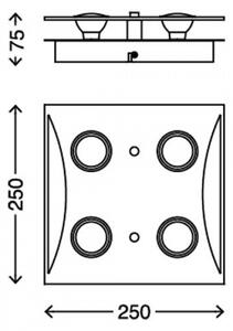 Briloner 3572-048 - LED Stropní svítidlo FLASH 4xGU10/3W/230V