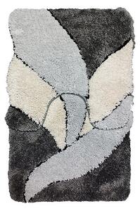 Vesna | Koupelnová předložka JACARD šedá 50x80 cm +50x50 cm výkroj