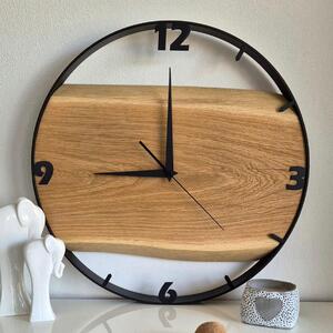 Dřevěné hodiny - Dubové hodiny s čísly 45cm (4512)