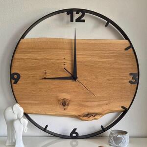 Dřevěné hodiny - Dubové hodiny s čísly 60cm (6001)