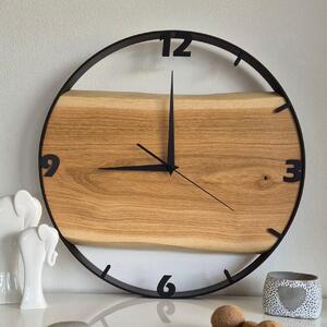 Dřevěné hodiny - Dubové hodiny s čísly 45cm (4501)