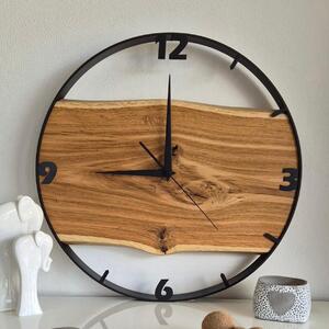 Dřevěné hodiny - Dubové hodiny s čísly 45cm (4506)